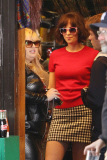 Dakota Johnson is a Plaid Skirt cutie on "How to Be Single"