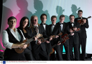 Ukulele Orchestra of Great Britain, perform at Docklands Winter gardens, London, Britain - 22 Sep 2008