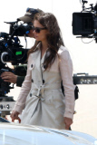 *EXCLUSIVE* Liev Schreiber and Katie Holmes make a business transaction in "Ray Donovan"