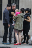 A heavily pregnant Hilaria Thomas spends time with Alec Baldwin and family