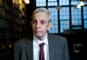 John Forbes Nash speaking at the Oxford Union, Oxford, Britain - 01 Mar 2014