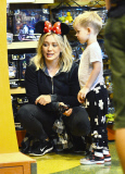 *EXCLUSIVE* Hilary Duff takes Luca to the happiest place on earth **NO Germany, France**