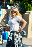 *EXCLUSIVE* Hilary Duff takes Luca to the happiest place on earth **NO Germany, France**