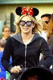 *EXCLUSIVE* Hilary Duff takes Luca to the happiest place on earth **NO Germany, France**