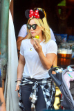 *EXCLUSIVE* Hilary Duff takes Luca to the happiest place on earth **NO Germany, France**