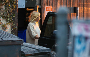 *EXCLUSIVE* Tobey Maguire and Gwyneth Paltrow attend an early Memorial Day BBQ