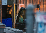 *EXCLUSIVE* Tobey Maguire and Gwyneth Paltrow attend an early Memorial Day BBQ