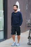 *EXCLUSIVE* Tobey Maguire and Gwyneth Paltrow attend an early Memorial Day BBQ