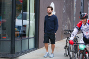 *EXCLUSIVE* Tobey Maguire and Gwyneth Paltrow attend an early Memorial Day BBQ
