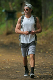 *EXCLUSIVE* A ripped Zac Efron heads for the hills for a Memorial Weekend hike