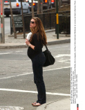 Pregnant Brooke Shields strolling in Soho