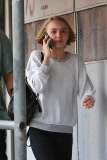 *EXCLUSIVE* Lily-Rose Melody Depp gets Comforted by a Friend