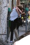 *EXCLUSIVE* Lily-Rose Melody Depp gets Comforted by a Friend