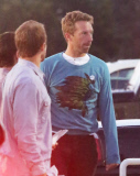 PREMIUM EXCLUSIVE Chris Martin and his pals check out the U2 concert