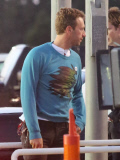 PREMIUM EXCLUSIVE Chris Martin and his pals check out the U2 concert