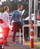 PREMIUM EXCLUSIVE Chris Martin and his pals check out the U2 concert