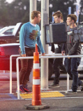 PREMIUM EXCLUSIVE Chris Martin and his pals check out the U2 concert