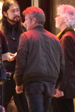 Sean Penn and friends arrive at U2's intimate concert at The Roxy