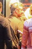 Sean Penn and friends arrive at U2's intimate concert at The Roxy