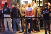 Sean Penn and friends arrive at U2's intimate concert at The Roxy