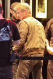 Sean Penn and friends arrive at U2's intimate concert at The Roxy