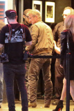 Sean Penn and friends arrive at U2's intimate concert at The Roxy