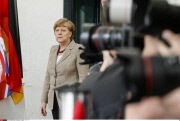 Merkel welcomes UK PM Cameron in Berlin.