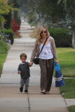 *EXCLUSIVE* Sarah Michelle Gellar takes her children to a birthday party