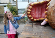 Full-size Tyrannosaurus Rex model transported through streets to promote T.Rex Autopsy TV show, London, Britain - 01 Jun 2015