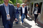 DSK ARRIVE A ROLAND GARROS