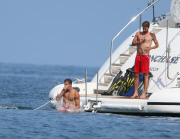 Cristiano Ronaldo auf einer Yacht in Südfrankreich