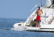 Cristiano Ronaldo auf einer Yacht in Südfrankreich
