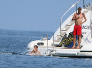 Cristiano Ronaldo auf einer Yacht in Südfrankreich