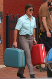 *EXCLUSIVE* Tom Cruise sports retro look on the set of 'Mena'