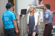 *EXCLUSIVE* Tom Cruise gets chatty with Director Doug Liman and co-star Sarah Wright