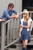 *EXCLUSIVE* Tom Cruise gets chatty with Director Doug Liman and co-star Sarah Wright