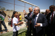 FIFA chief Sepp Blatter visits Dura al-Qar' village, Ramallah, West Bank, Palestinian Territories - 19 May 2015