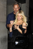 Jessica Simpson looks out of sorts as she exits Sayers Club with Eric Johnson **NO Australia, New Zealand**