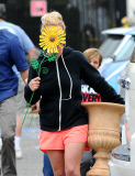 Britney Spears Shops for Garden Supplies with Sons