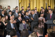 Obama receives San Francisco Giants
