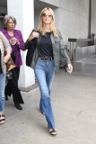 Heidi Klum touches down at LAX