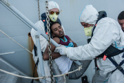 Immigrants rescued in Strait of Sicily