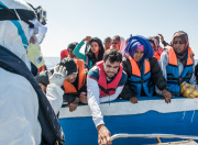 Immigrants rescued in Strait of Sicily