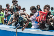 Immigrants rescued in Strait of Sicily