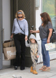 January Jones spends the day with her ferocious little man