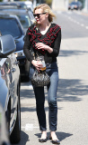 Kirsten Dunst looks Red Hot while out for lunch on Melrose Ave.