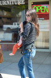*EXCLUSIVE* Rachel Bilson covers little Briar Rose while out shopping