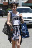 Lily Collins runs errands on a beautiful afternoon
