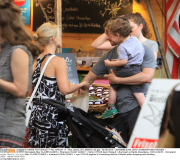 EXCLUSIVE CLAIRE DANES + FAMILY STROLLING THROUGH KREUZBERG DISTRICT IN BERLIN