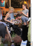 EXCLUSIVE CLAIRE DANES + FAMILY STROLLING THROUGH KREUZBERG DISTRICT IN BERLIN